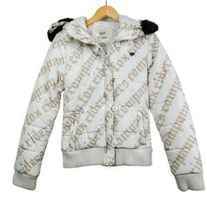 Fox Girls Snow Bunny Big‎ Girl Puffer Fur Hooded Jacket Size L